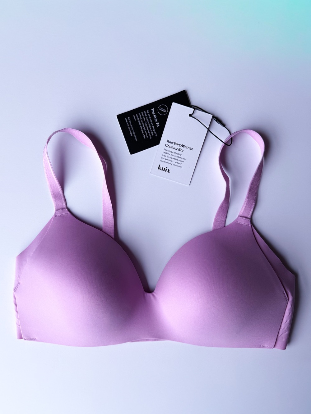 NWT Knix WingWoman Contour Bra | 34B | Pink | Wireless Support Bra